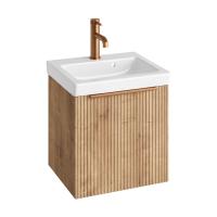 Abacus S3 Linea Concepts Wall Hung Vanity Unit Pack 450mm - Halifax Oak