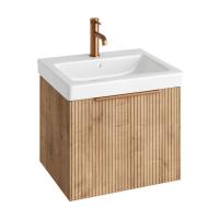 Abacus S3 Linea Concepts Wall Hung Vanity Unit Pack 550mm - Halifax Oak