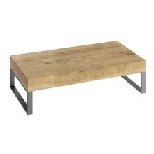 Abacus Concept Cloud 800mm Shelf, Halifax Oak With Matt Anthracite Towel Hangers