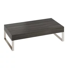Abacus Concept Cloud 800mm Shelf, Lava With Brushed Stainless Steel Towel Hangers