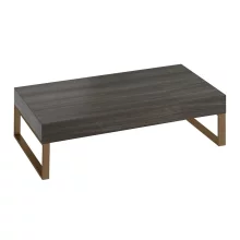 Abacus Concept Cloud 800mm Shelf, Lava With Brushed Bronze Towel Hangers