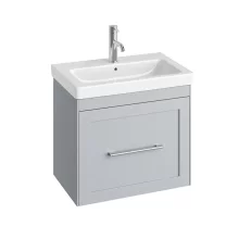 Abacus Concepts Shaker Wall Hung Vanity Unit 450mm - Stone Grey