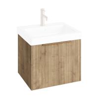 Abacus S3 Linea Concepts Wall Hung Vanity Unit 450mm - Halifax Oak