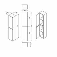 Abacus Concept Noir 0 Tap Hole 800mm Basin  & Black Washstand