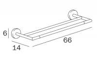 Inda Forum Swivel Bathroom Towel Rail