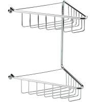 Forest 2-Tier Corner Shower Caddy - Chrome