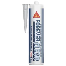 Everbuild Forever Clear - Clear Silicone Sealent - 295ml Anti-Mold 