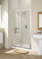 1500 x 800mm Seated Shower Tray with In-Line Panel & Pivot Door by Lakes