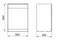 Aquaglass+ Sphere 1000x1000mm One Door Black Glass Quadrant Shower Enclosure