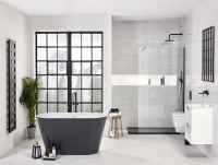 Graphite Stone Double-ended Freestanding Bath, 1700 x 800mm - Frontline Bathrooms