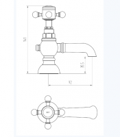 Sagittarius Churchman Gold 4 Hold Bath Shower Mixer Tap