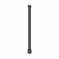 Abacus Wetroom Glass Matt Black Ceiling Support Arm 600mm 