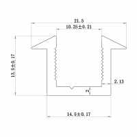 Abacus 8mm Surface Channel Pack Chrome