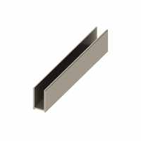 Wet Room 8mm Glass Surface Channel - 1200mm - Brushed Nickel