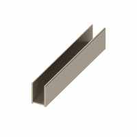 Wet Room 10mm Glass Surface Channel 2000mm - Brushed Nickel