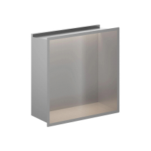 Gio LED Illuminated Shower Niche Stainless Steel 300 x 300mm