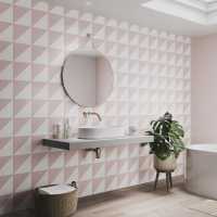 Vertical Tile Grey - Showerwall Acrylic