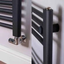 Scudo Instyle 1200 x 500mm Designer White Towel Rail 