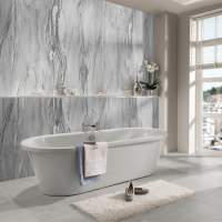 Grey Volterra Gloss Showerwall Panels