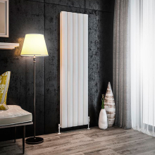 Eastbrook Guardia 1800 x 375 Matt White Vertical Radiator