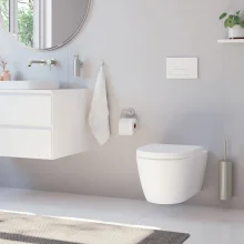 Smedbo Home Brushed Brass Toilet Roll Holder