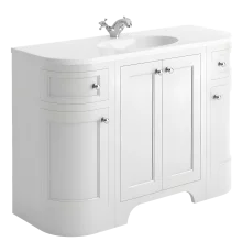 Harrogate Brunswick 1200 Traditional Arctic White Vanity Unit