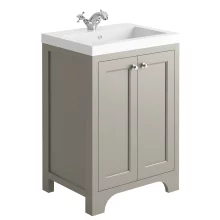 Harrogate Brunswick 600 Traditional Dovetail Grey Vanity Unit