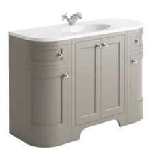 Harrogate Brunswick 1200 Traditional Dovetail Grey Vanity Unit