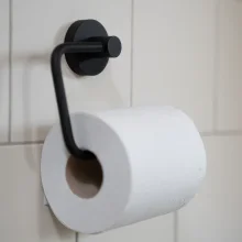 Smedbo Home Matt Black Toilet Roll Holder
