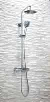 Scudo Elliott Square Dual Head Rigid Riser Shower