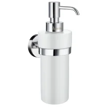 Smedbo Home Chrome and Porcelain Tall Soap Dispenser
