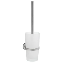 Smedbo Home Brushed Chrome with Frosted Glass Toilet Brush