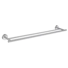 Smedbo Home Brushed Chrome Double Towel Rail