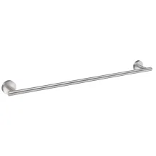 Smedbo Home Brushed Chrome Single Towel Rail