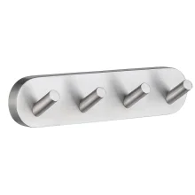 Smedbo Home Brushed Chrome Quadruple Towel Hook