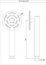 Jaquar Victorian Traditional Chrome White Hand Shower