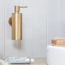 Smedbo Home Brushed Brass Soap Dispenser