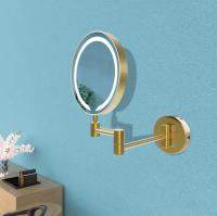 Docklands 600mm Brushed Brass Round Framed Mirror - Origins Living