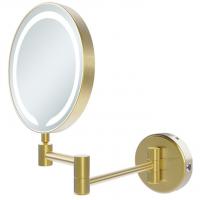 Havanna Round LED Cosmetic Mirror - Brushed Brass