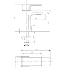 Swan Linford Brushed Brass Basin Pillar Taps