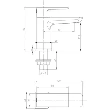 Swan Hazely Matt Black Basin Pillar Taps with Waste