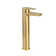 Swan Hazely Brushed Brass Tall Basin Mixer Tap