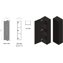 Abacus S3 Concepts Wall Hung Vanity Unit Pack 450mm - Matt Ocean Blue