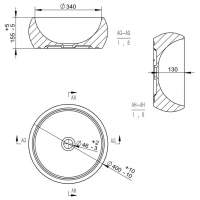 Zoli Square Site On Countertop Basin