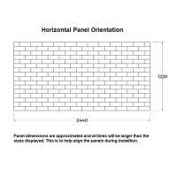 Black Brick Horizontal Panels - MTPBHBL