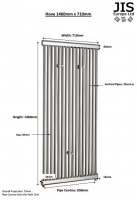 Abacus Elegance Crown Traditional Chrome Bathroom Radiator 778 x 685mm