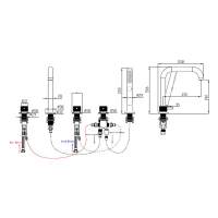 Sagittarius Liberty Crystal Deck Mounted Diverter & Kit