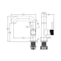 Abacus Iso Pro Mini Mono Basin Mixer - Brushed Bronze