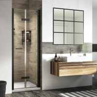 Roman Innov8 800mm Bi-Fold Shower Door in Matt Black