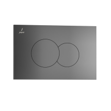 Opal Black Chrome Flush Plate by Jaquar